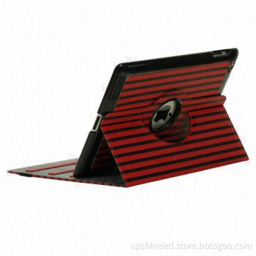 360° Rotation PU Leather Case for iPad 3, with Stand